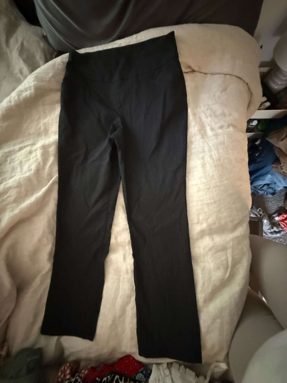 Black Stretch Slim Fit Pants